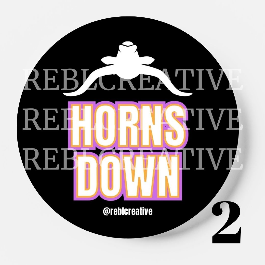 HORNS DOWN PRE-ORDER - multiple designs to choose from!