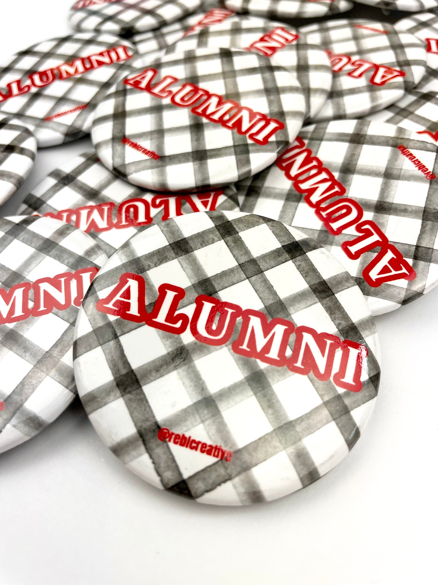 Alumni Gingham - Red and Black