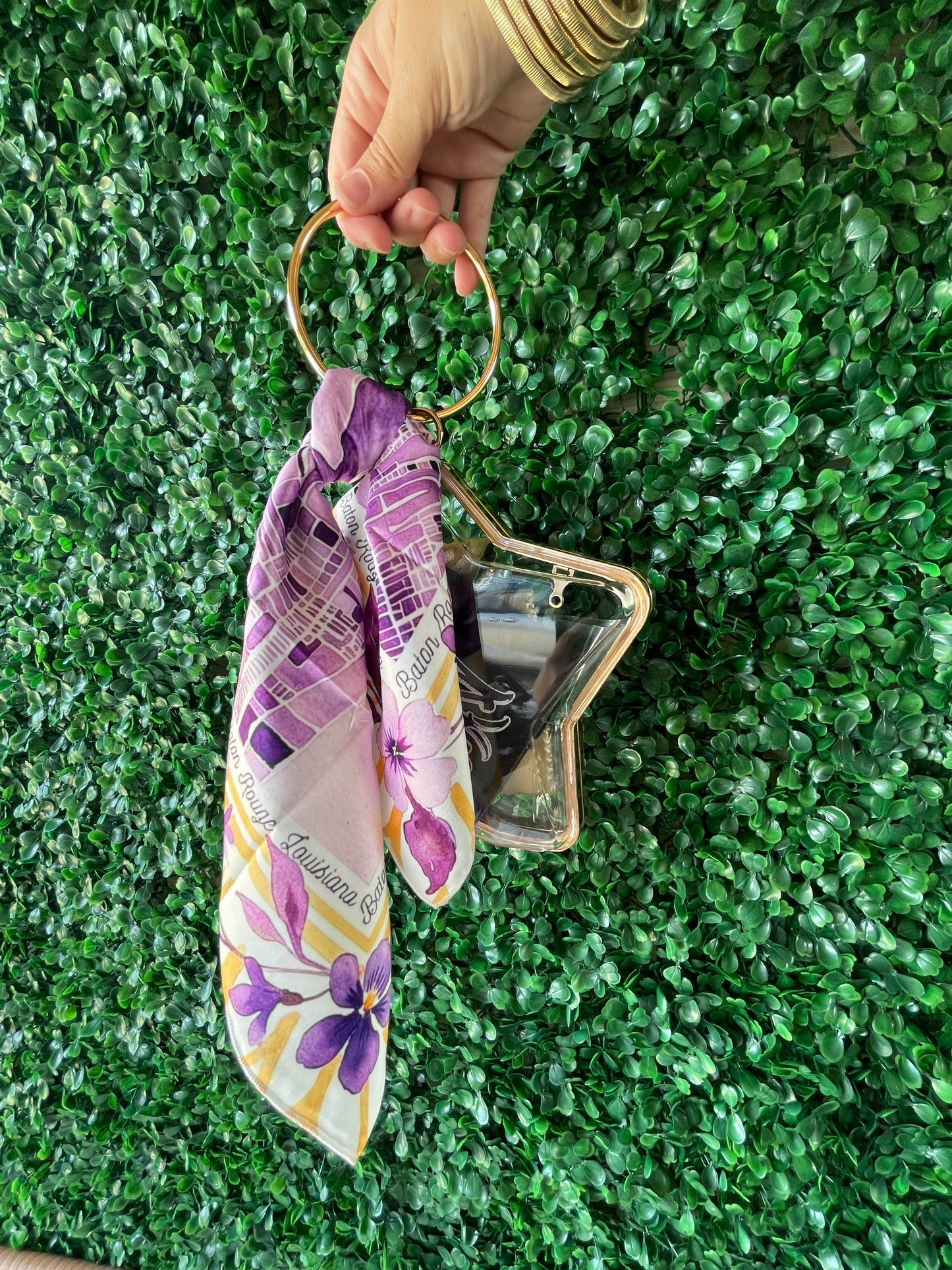 Baton Rouge Watercolor Map Scarf