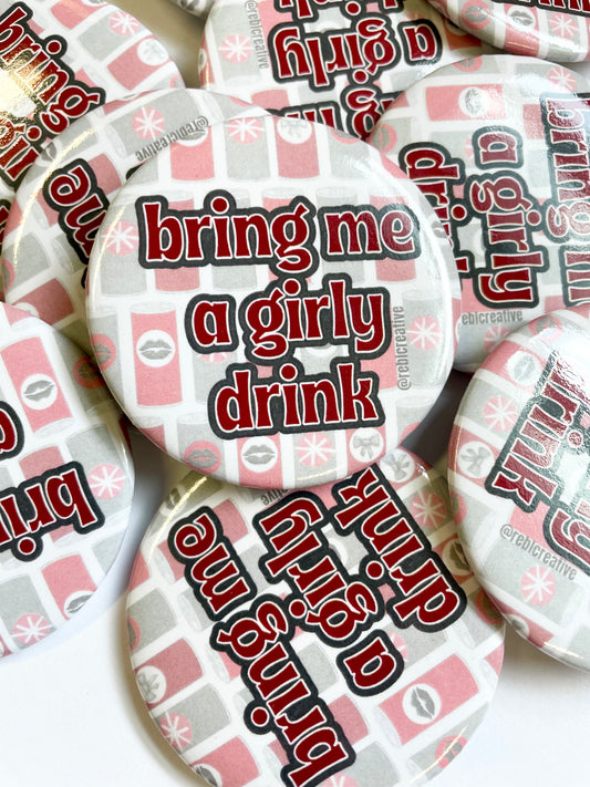 Girly Drink - Maroon and Grey
