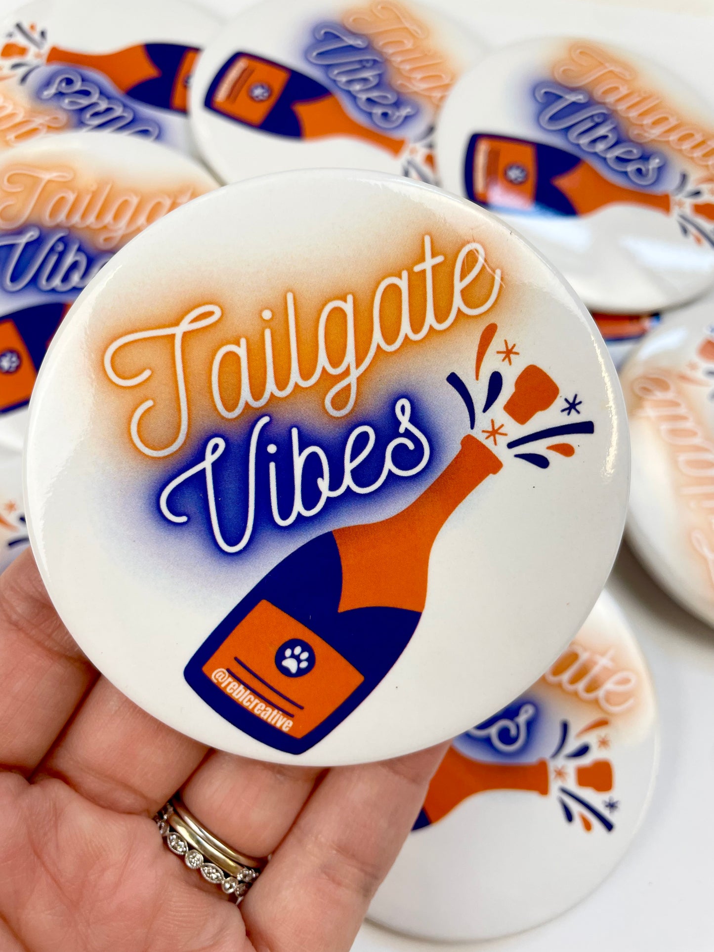 Tailgate Vibes - Orange and Navy