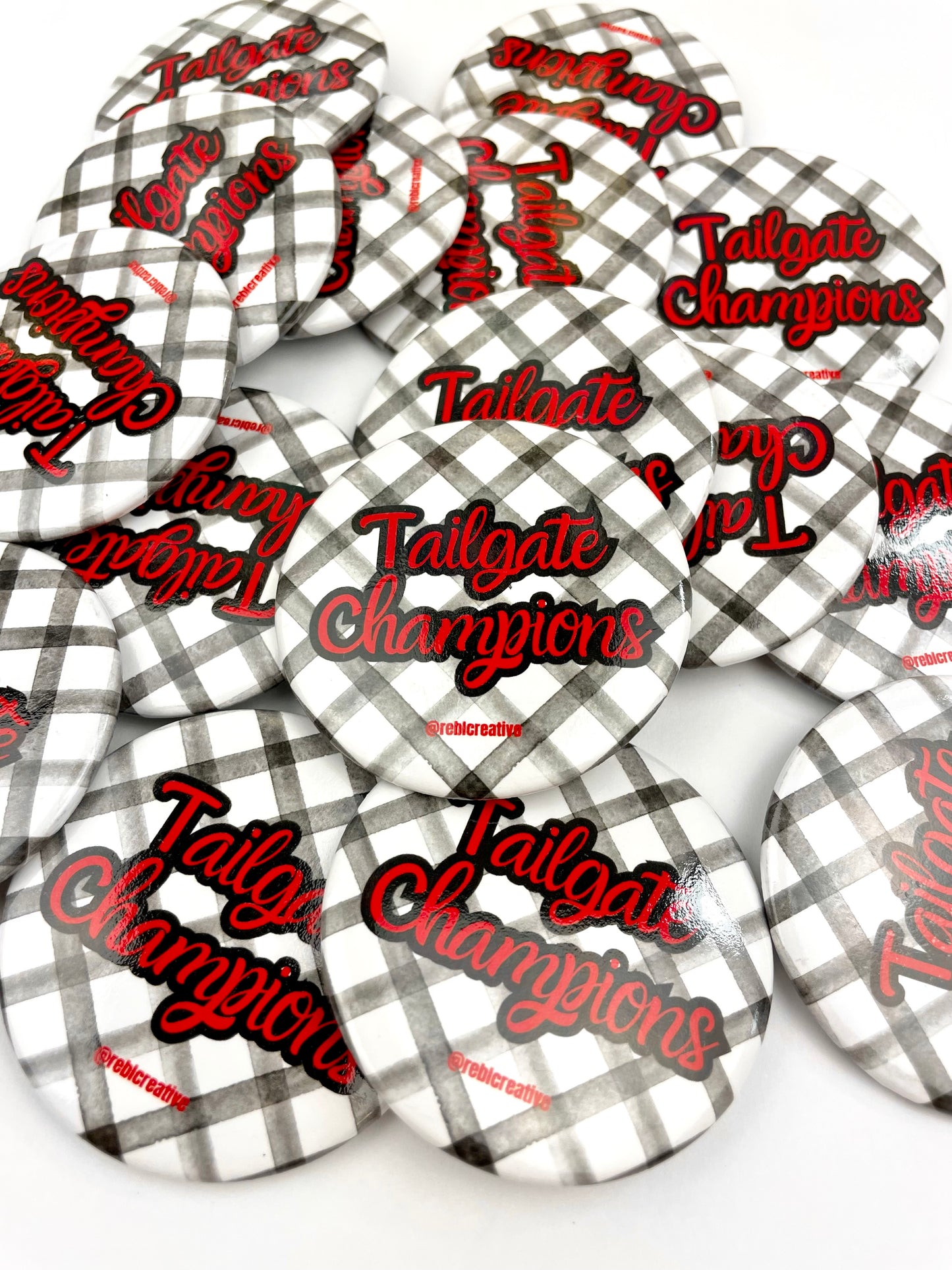 Tailgate Champions Gingham - Black and Red