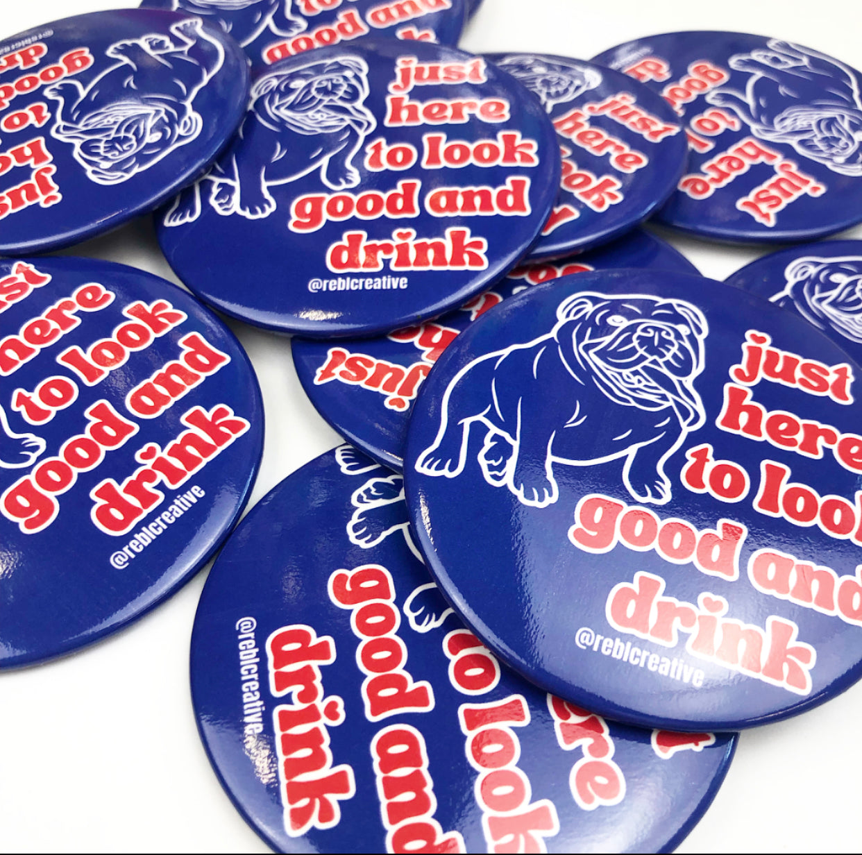 *Look Good & Drink - Red/Royal Bulldog