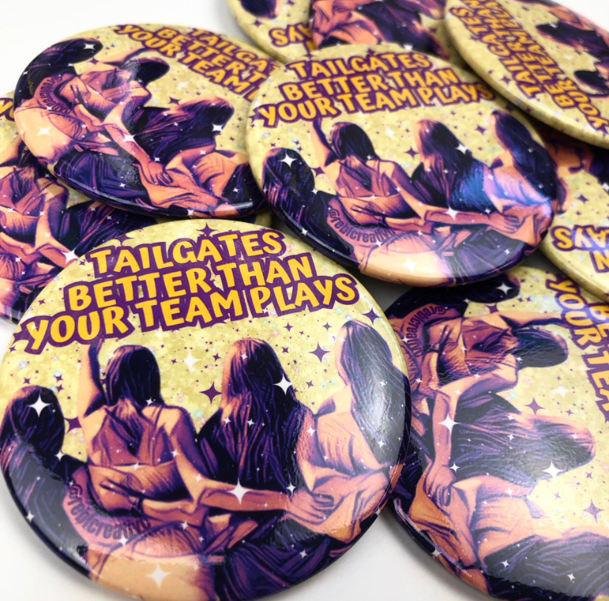 Tailgates Better - Purple and Yellow