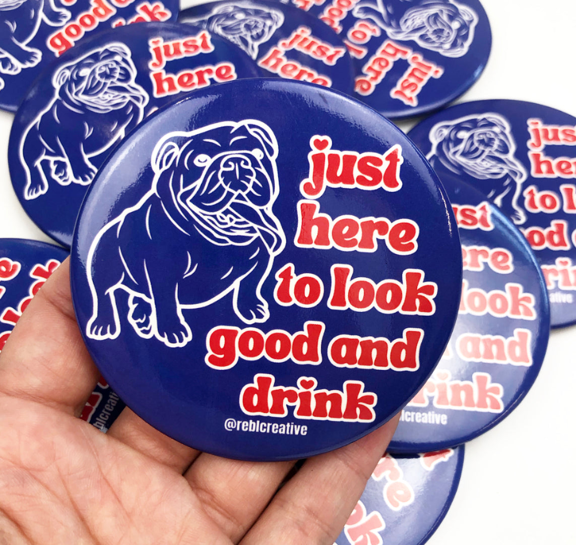 *Look Good & Drink - Red/Royal Bulldog