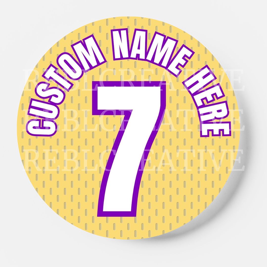 CUSTOM - Jersey Number Button