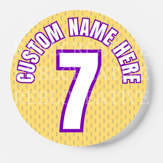 CUSTOM - Jersey Number Button