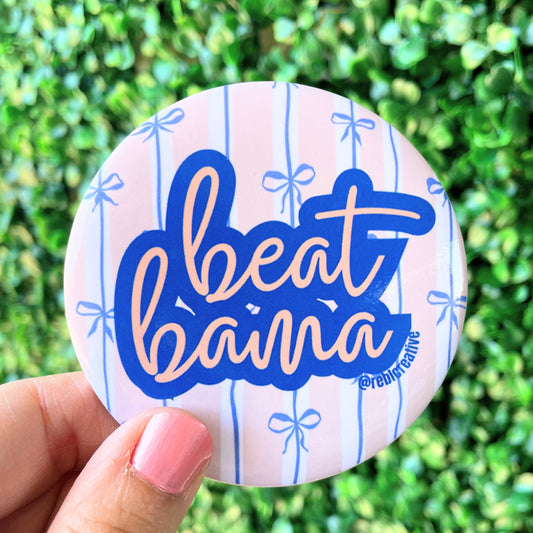 Beat Bama - Bows - Orange and Navy