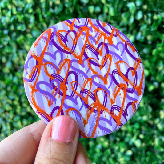 Team Hearts - Purple and Orange