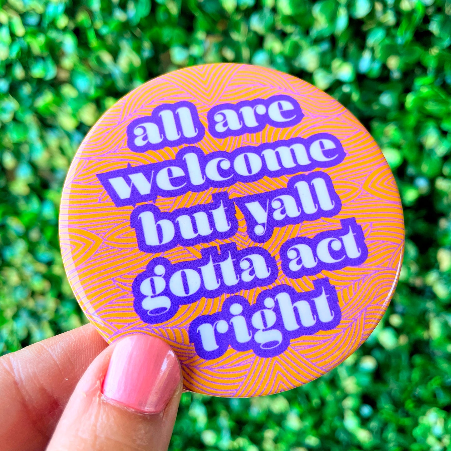 Welcome - Purple and Yellow