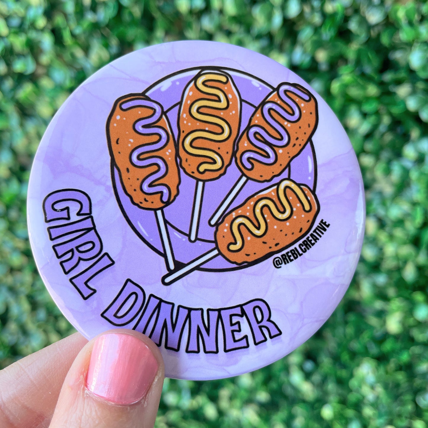 Girl Dinner - Purple & Yellow