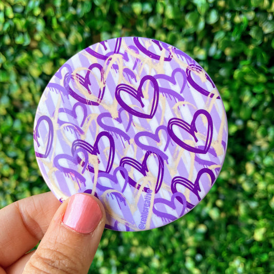 Team Hearts - Purple and Yellow