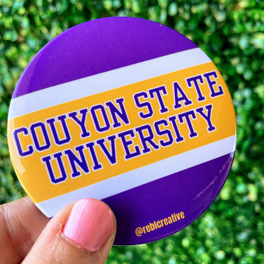 Couyon State University - Purple & Yellow
