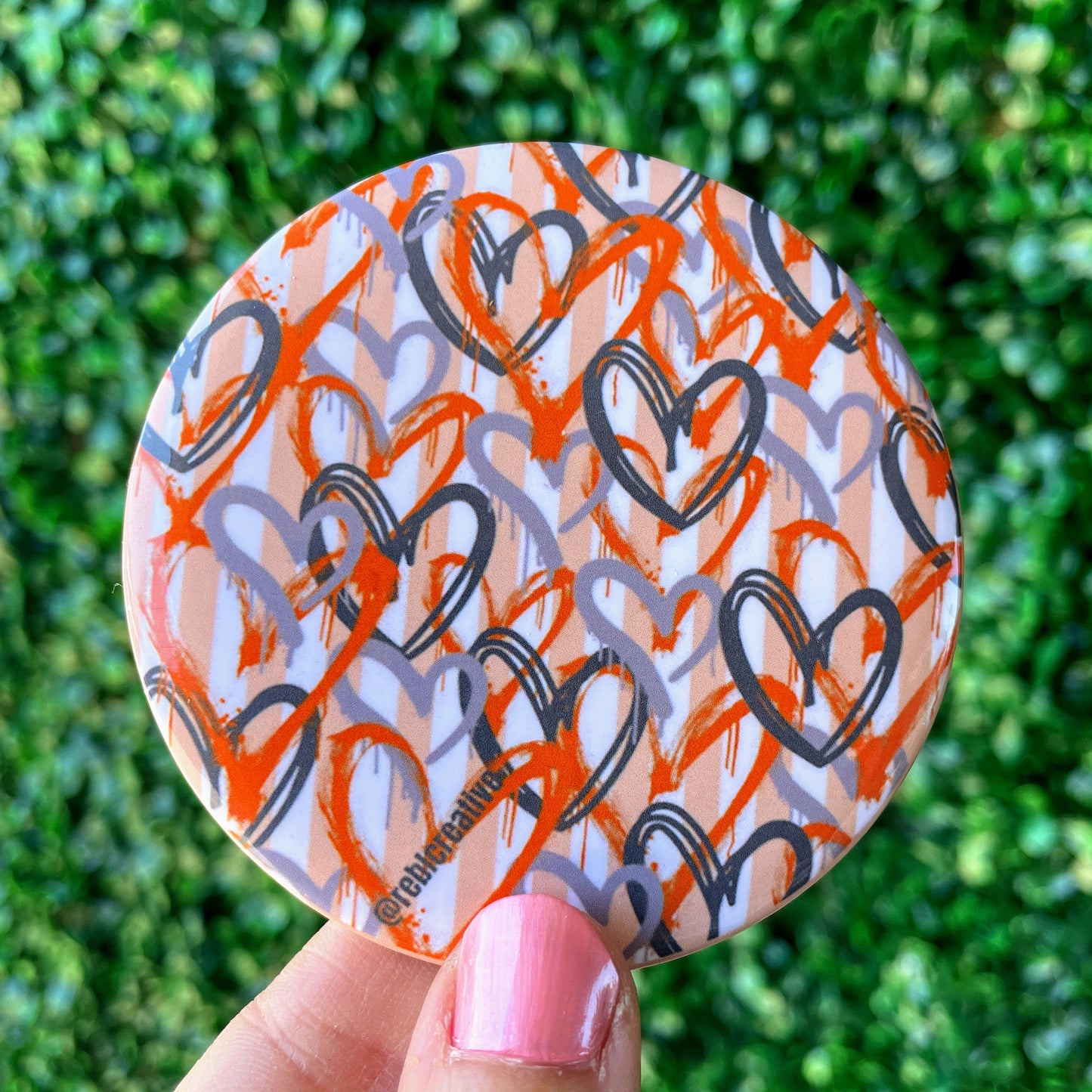 Team Hearts - Orange and Grey
