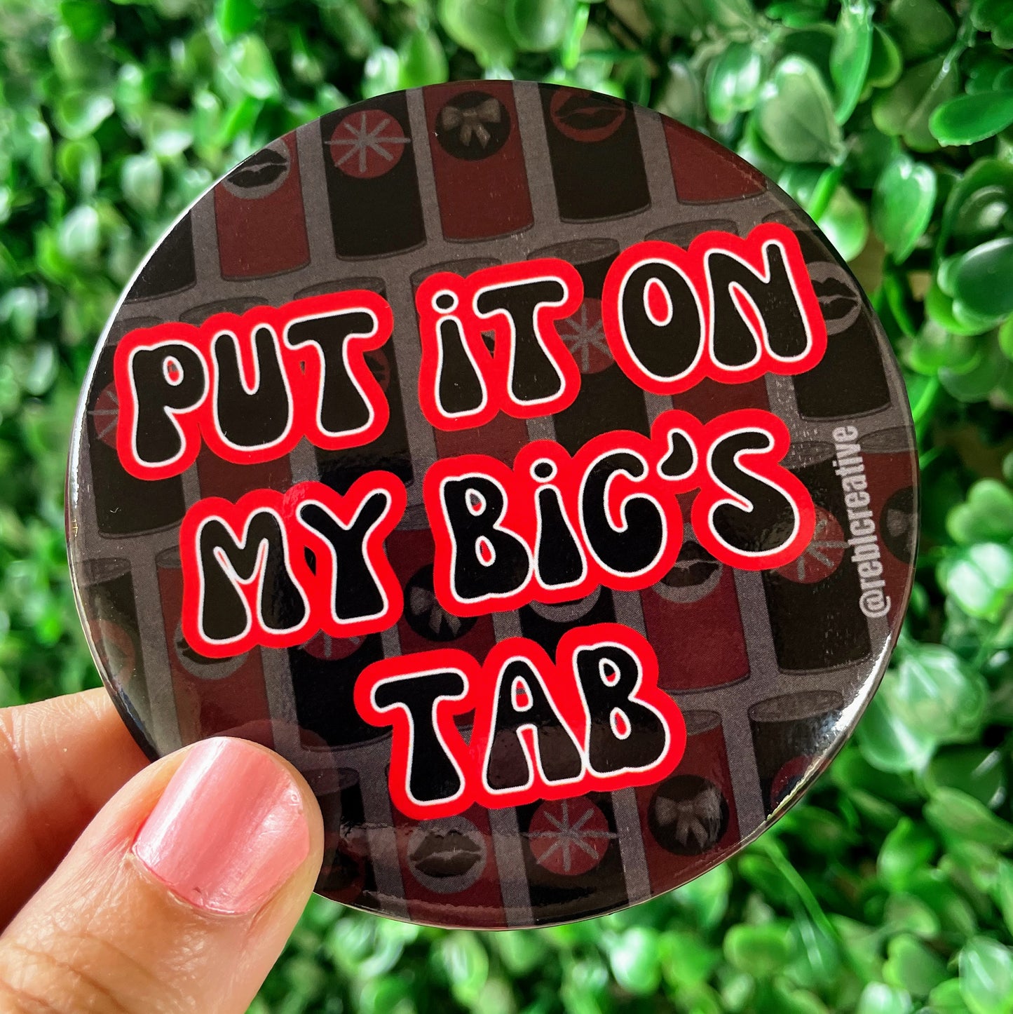 Put it on my Big's Tab - Black & Red