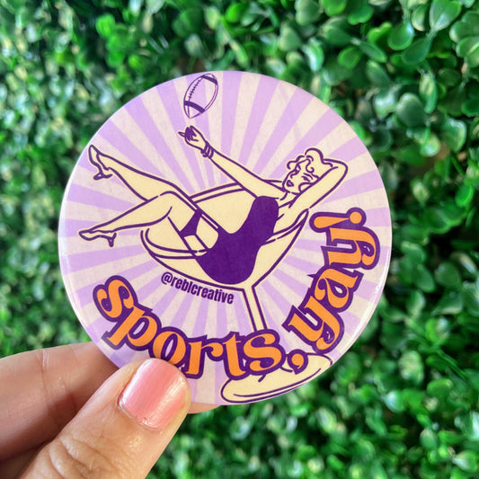 Sports, YAY! - Purple & Orange