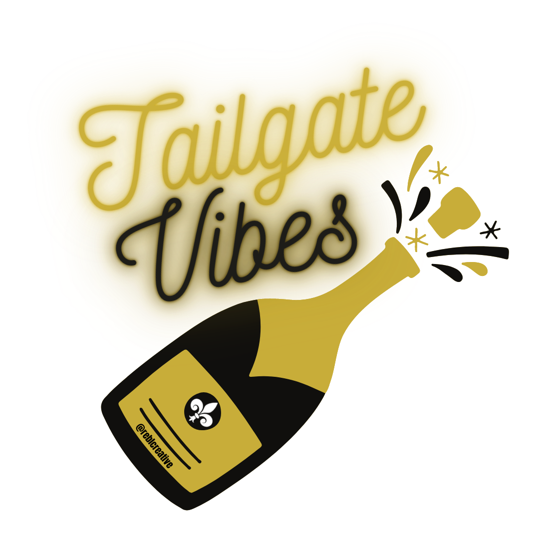 Tailgate Vibes - Black & Gold