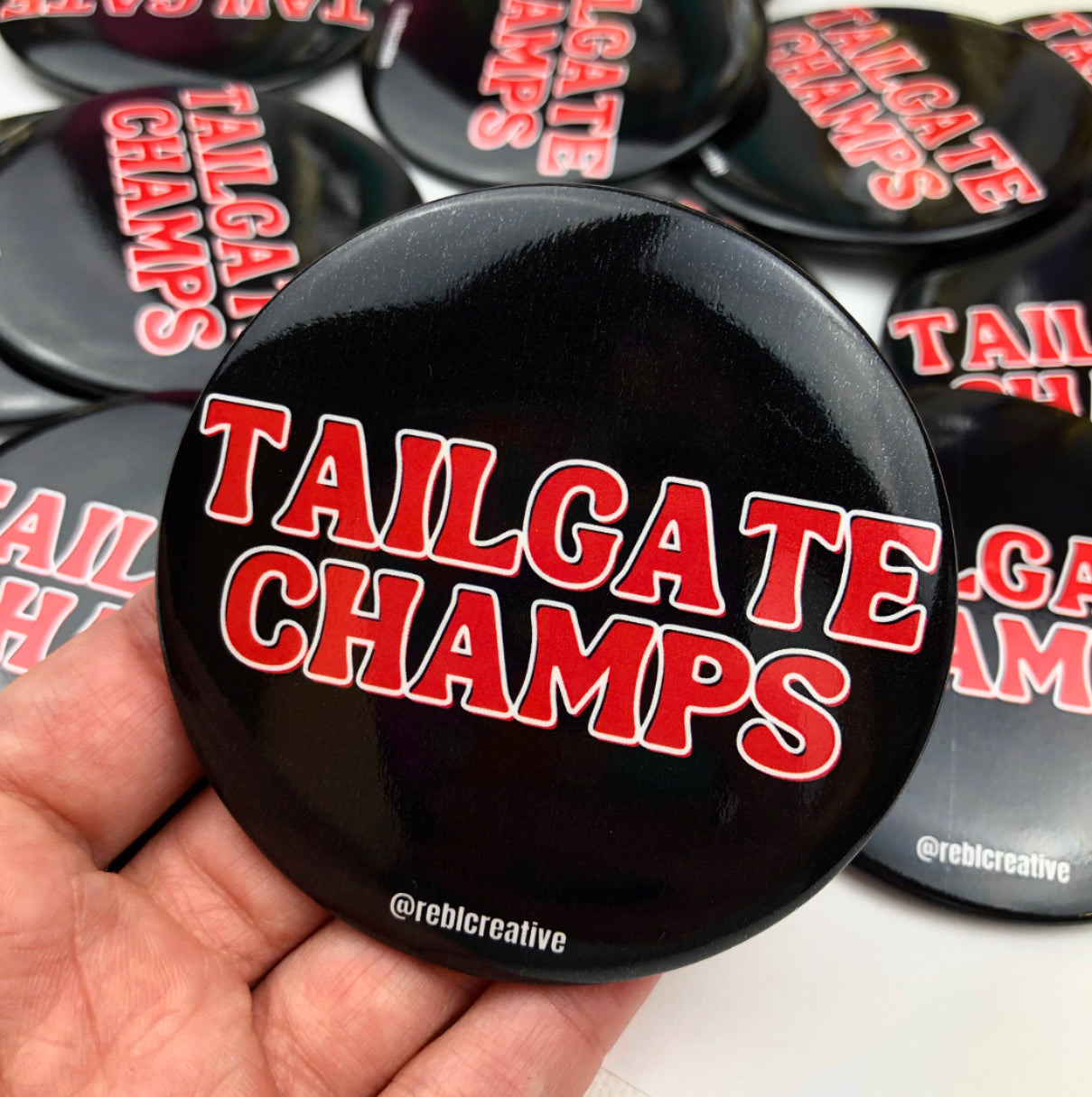 Tailgate Champs - Black & Red